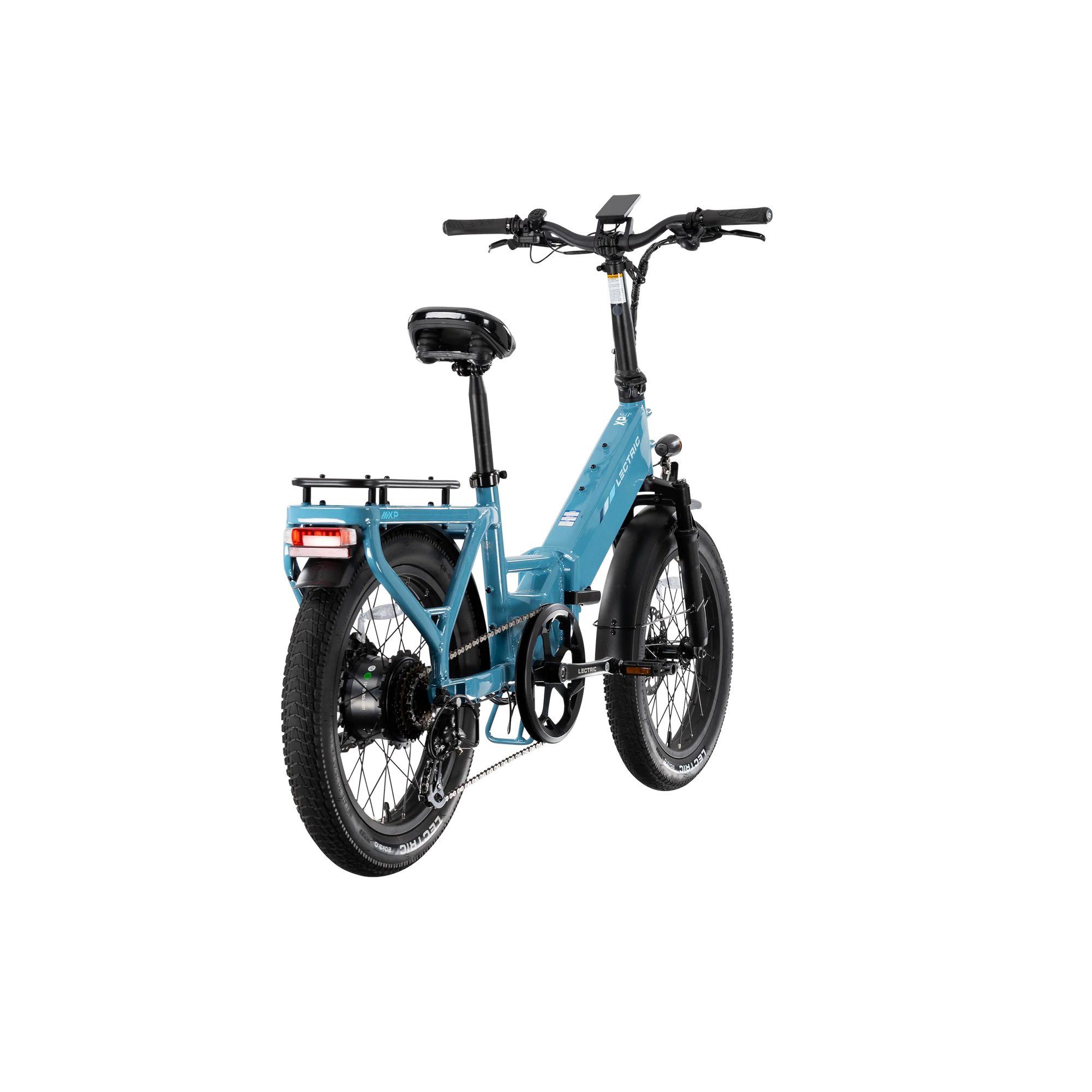 XP4 750 Electric Bike Folding Step-Thru Raindrop Blue