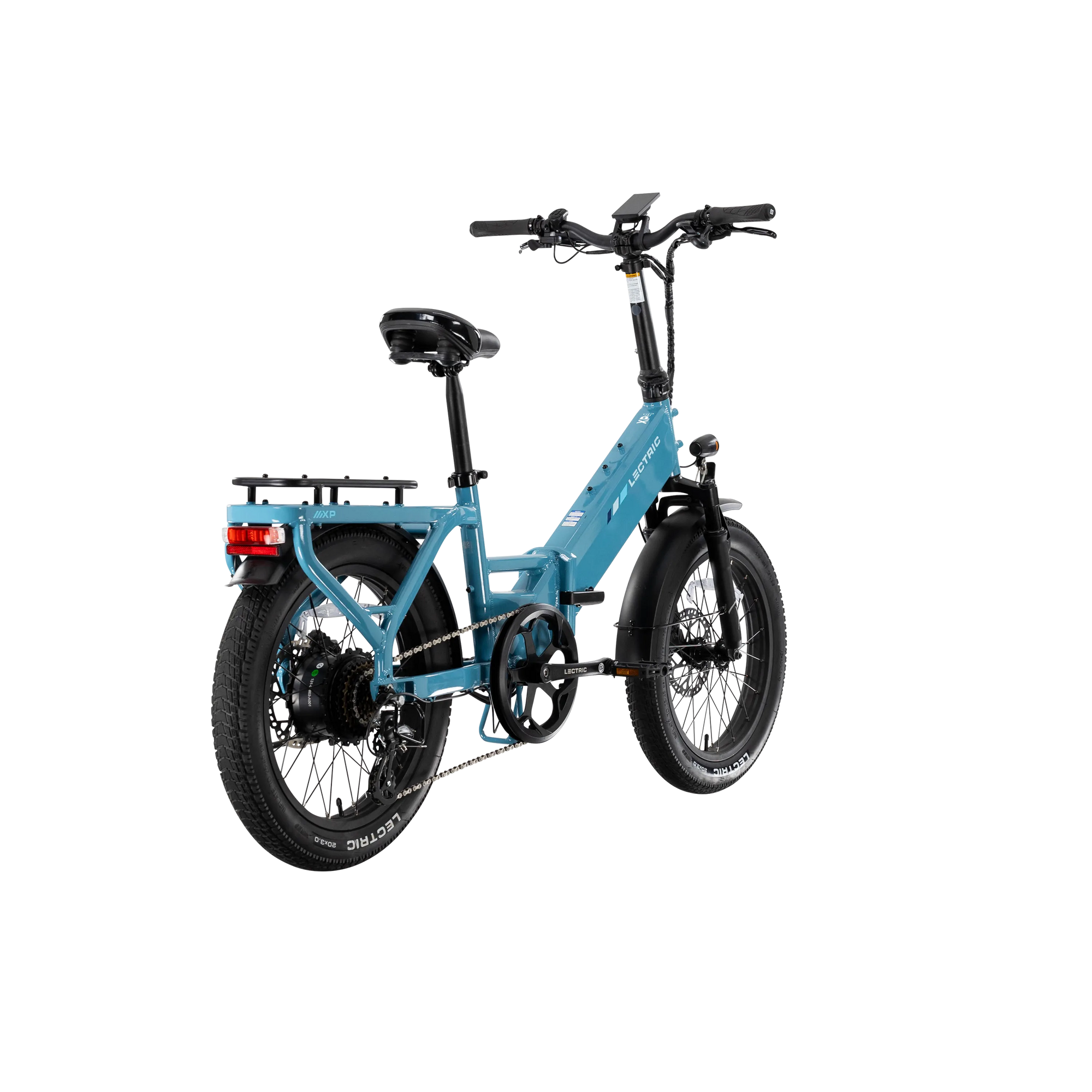 XP4 750 Electric Bike Folding Step-Thru Raindrop Blue