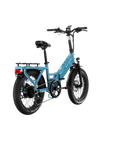 XP4 750 Electric Bike Folding Step-Thru Raindrop Blue