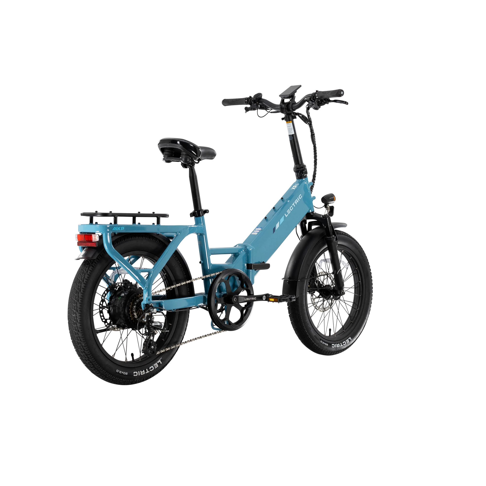 XP4 750 Electric Bike Folding Step-Thru Raindrop Blue