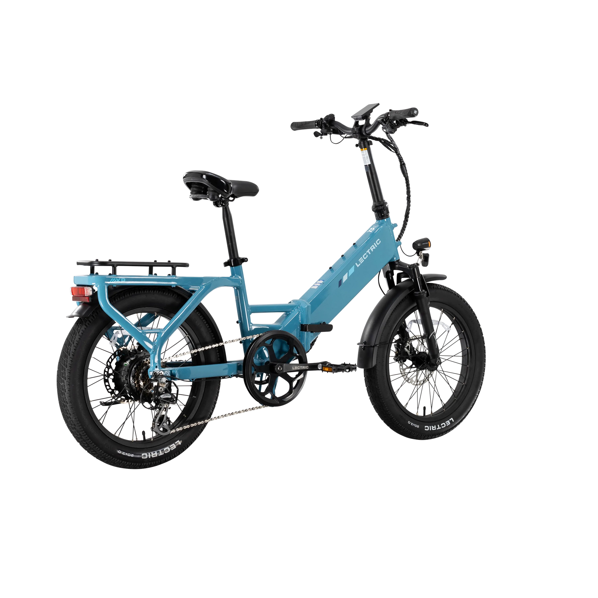XP4 750 Electric Bike Folding Step-Thru Raindrop Blue