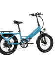 XP4 750 Electric Bike Folding Step-Thru Raindrop Blue