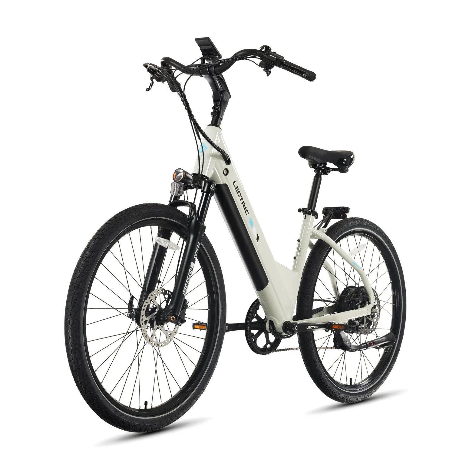 Lectric XPress2 Stratus White Cruiser eBike