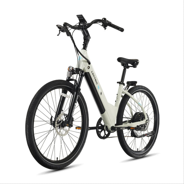 Lectric XPress2 Stratus White Cruiser eBike