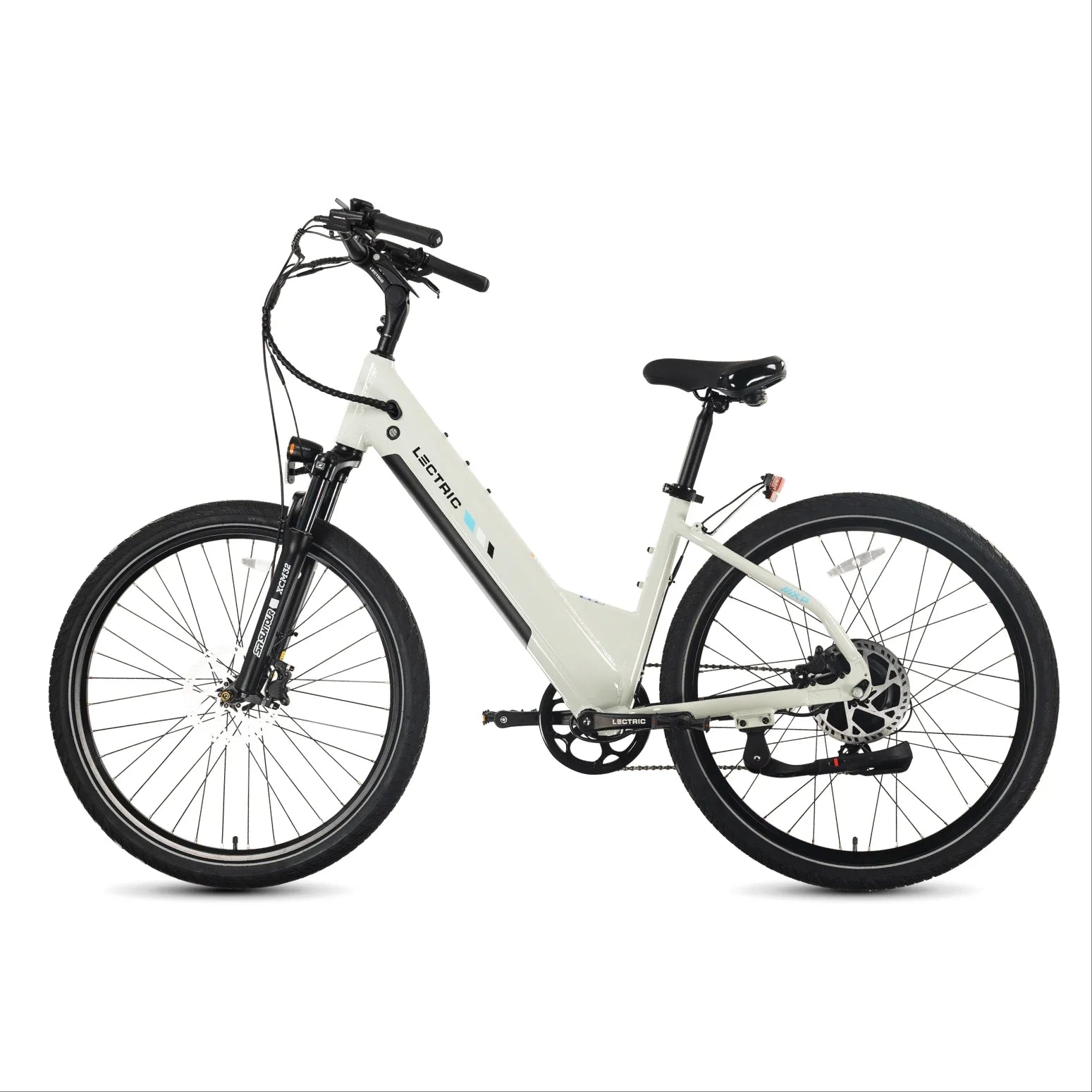 Lectric XPress2 Stratus White Cruiser eBike
