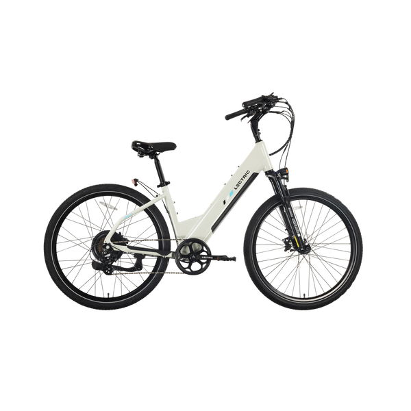 Lectric XPress2 Stratus White Cruiser eBike