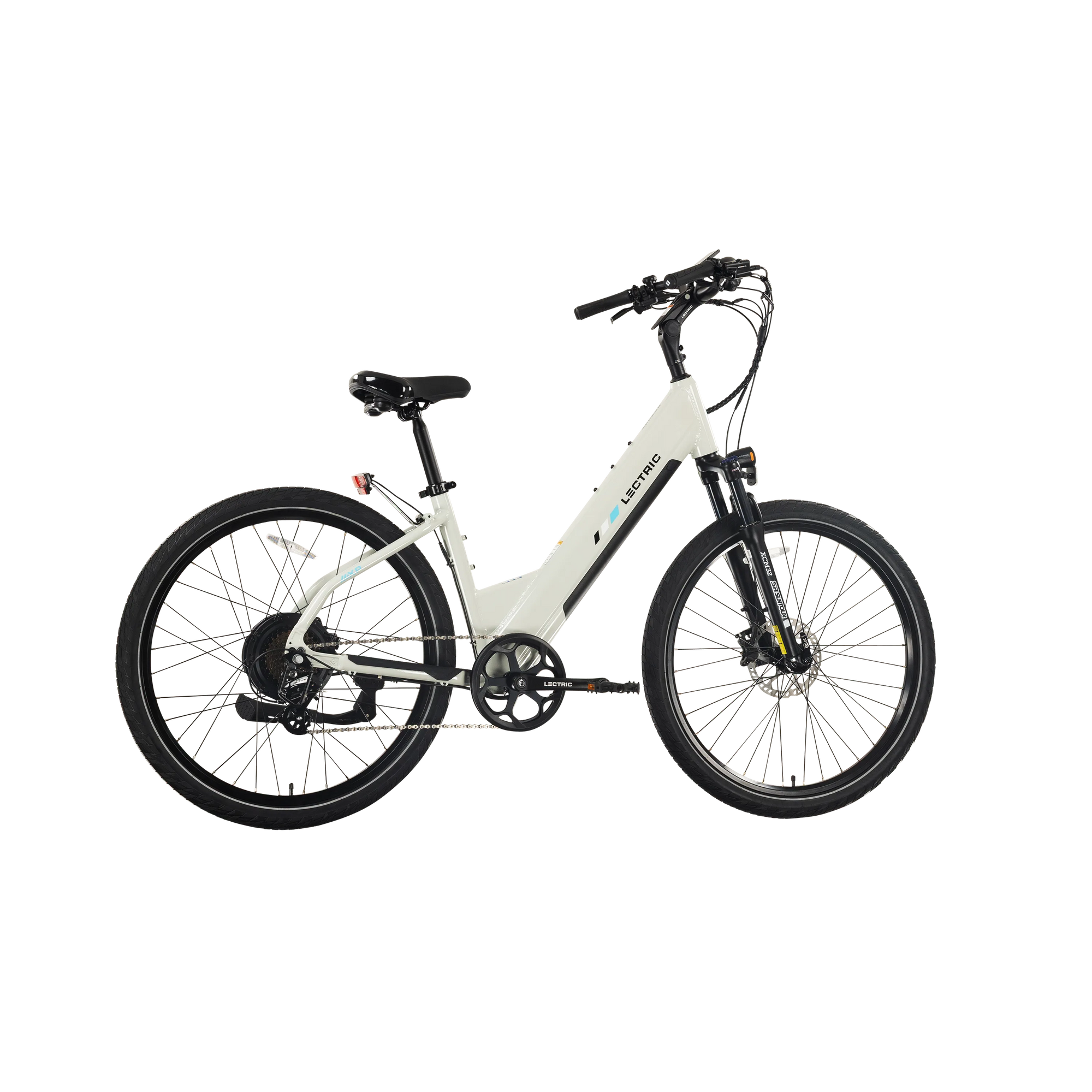 Lectric XPress2 Stratus White Cruiser eBike