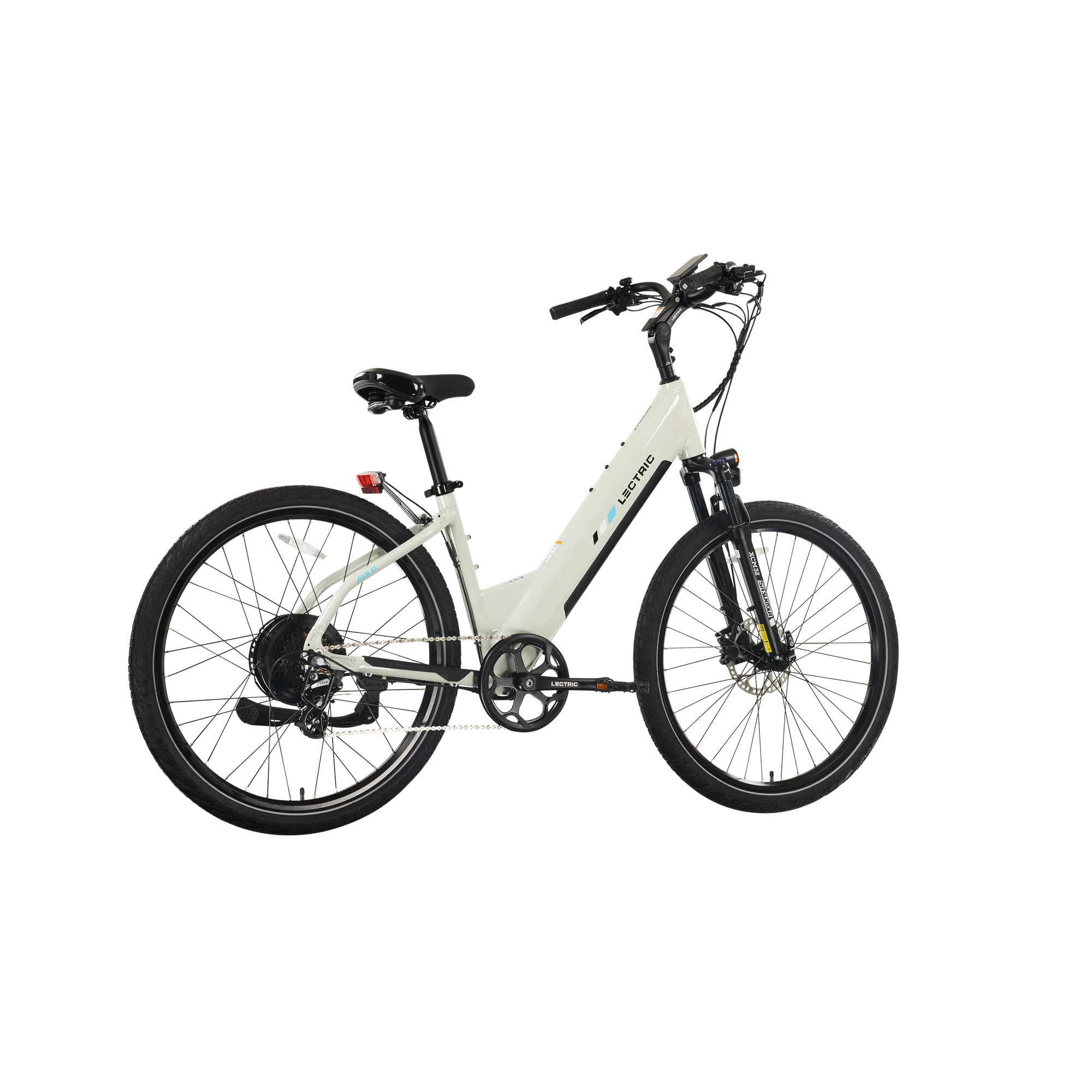 Lectric XPress2 Stratus White Cruiser eBike