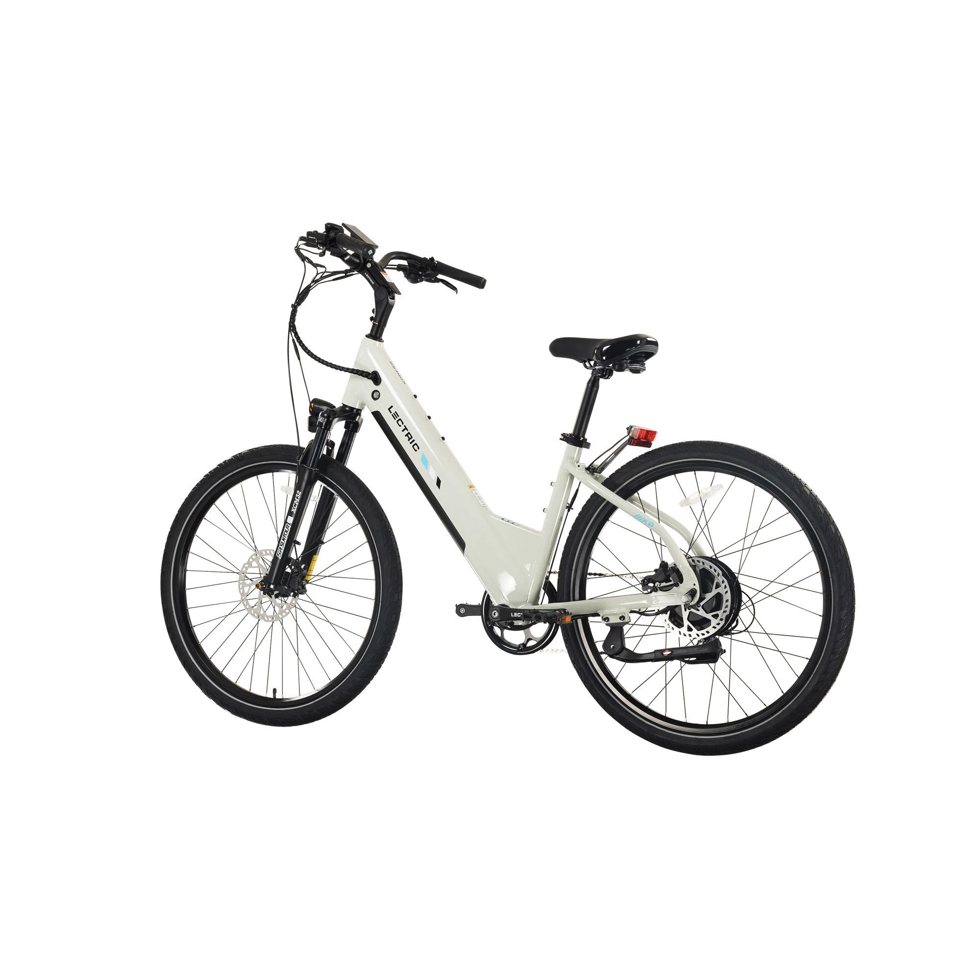 Lectric XPress2 Stratus White Cruiser eBike