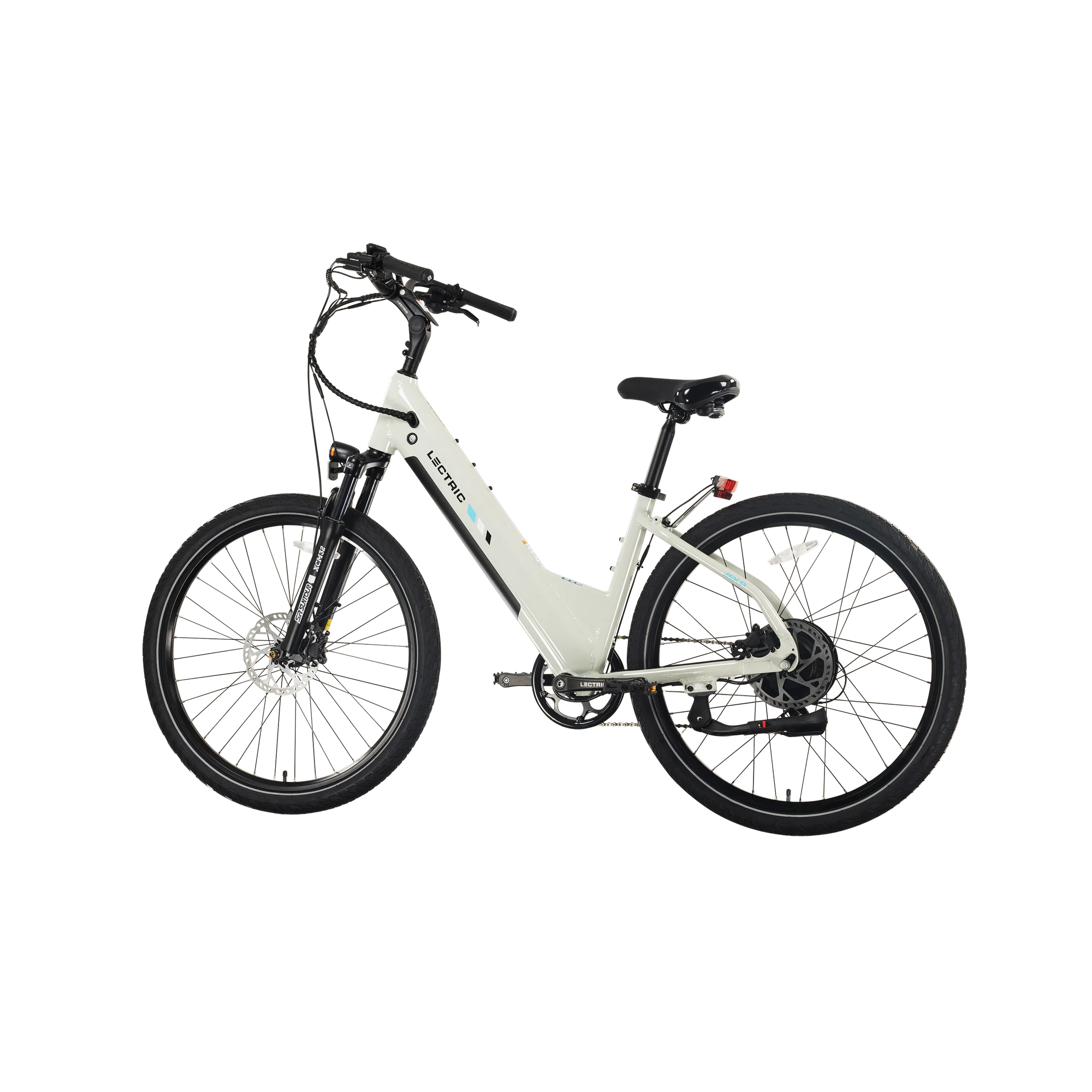 Lectric XPress2 Stratus White Cruiser eBike