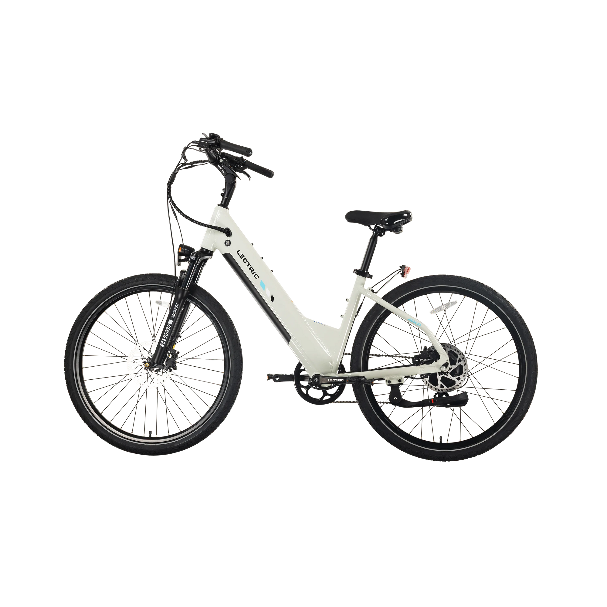 Lectric XPress2 Stratus White Cruiser eBike