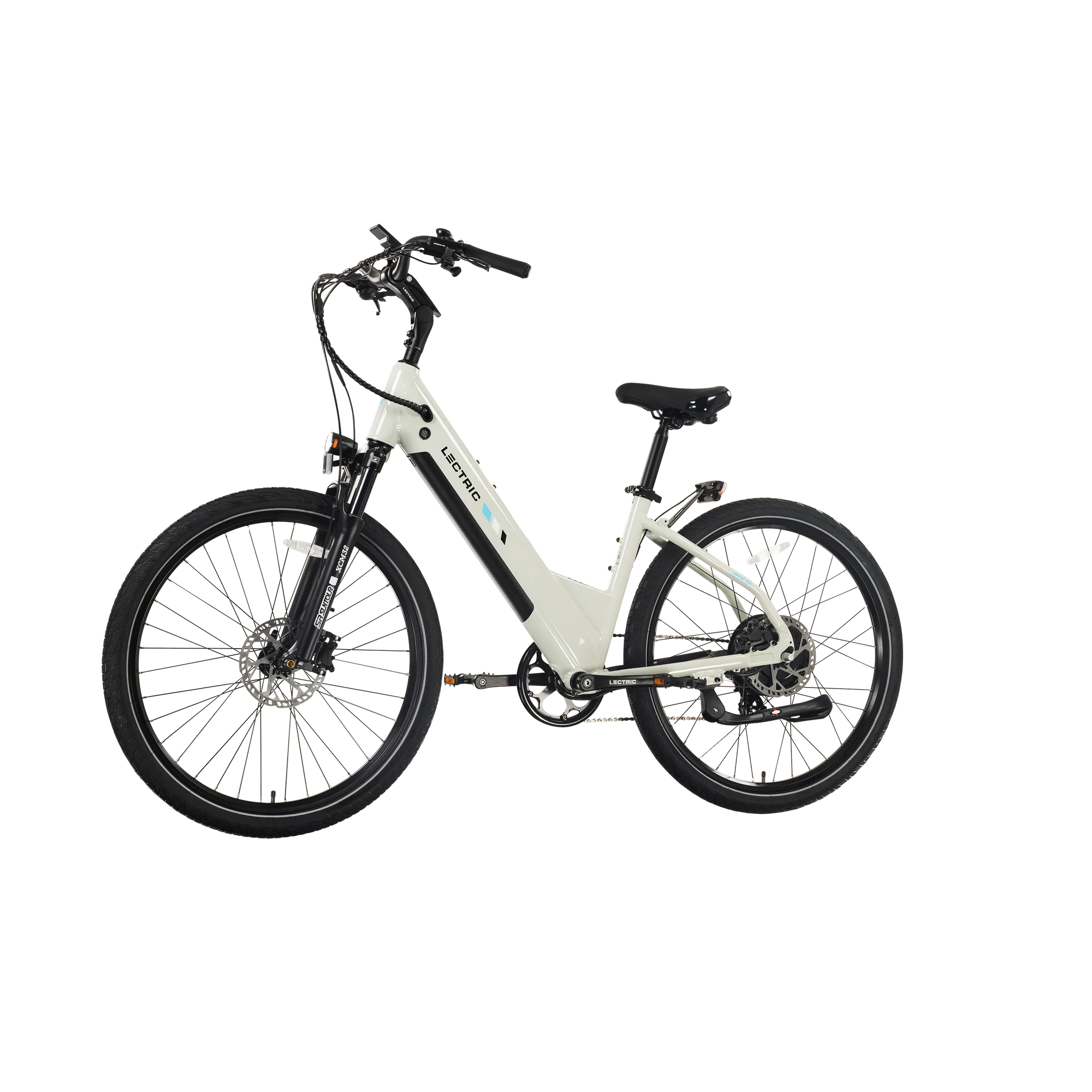 Lectric XPress2 Stratus White Cruiser eBike