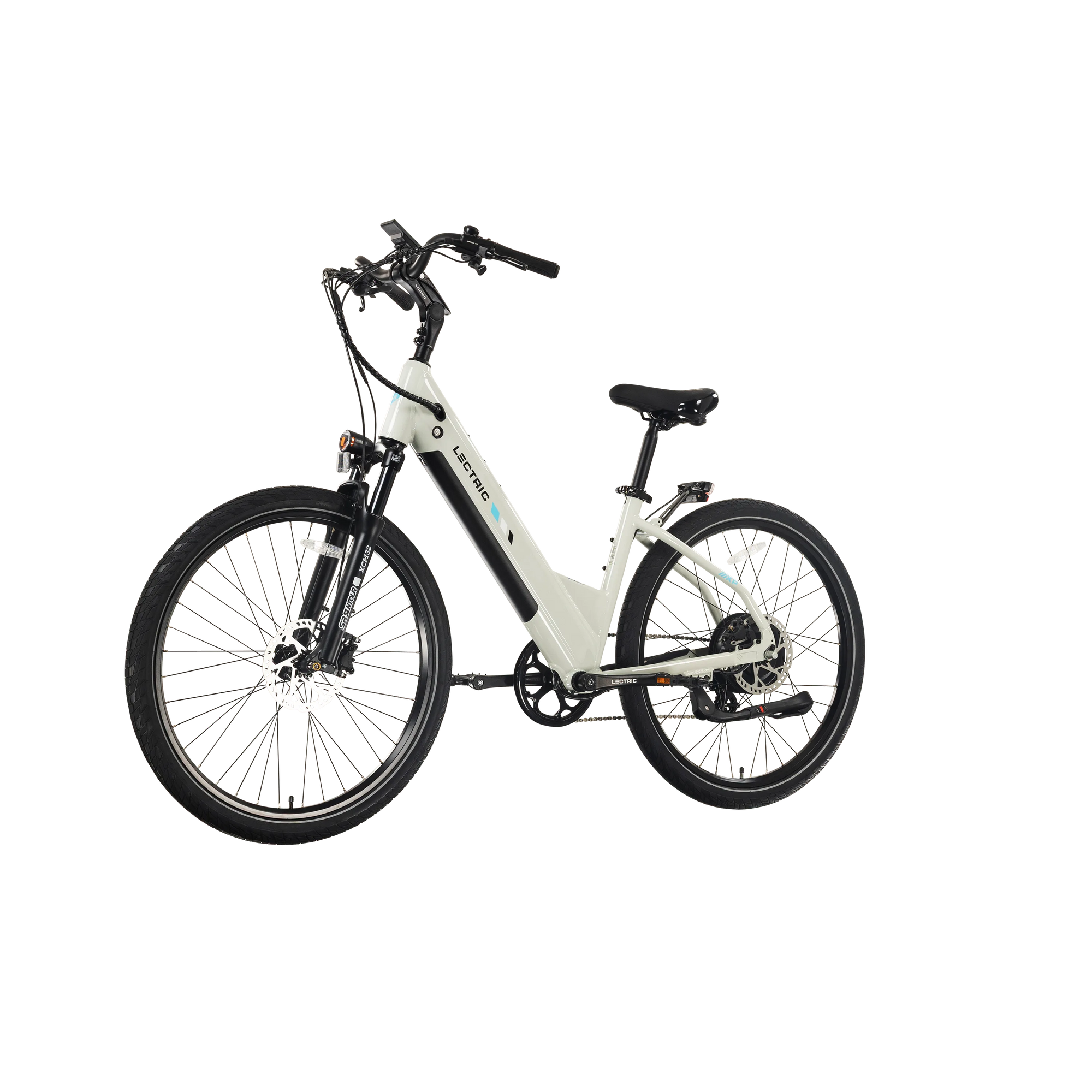 Lectric XPress2 Stratus White Cruiser eBike