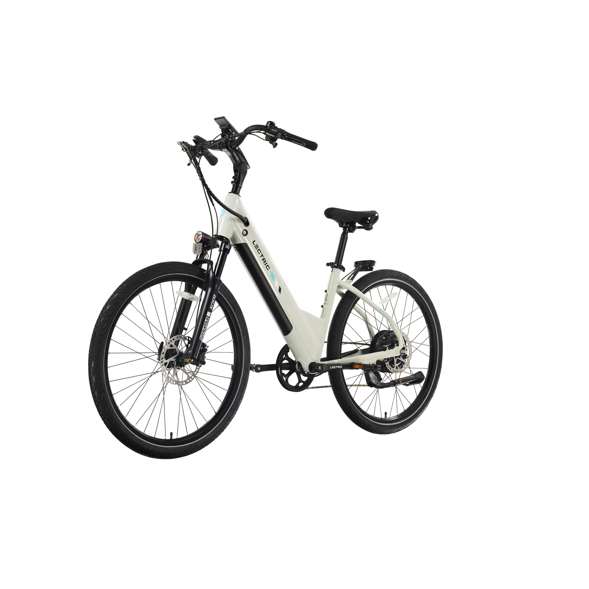 Lectric XPress2 Stratus White Cruiser eBike
