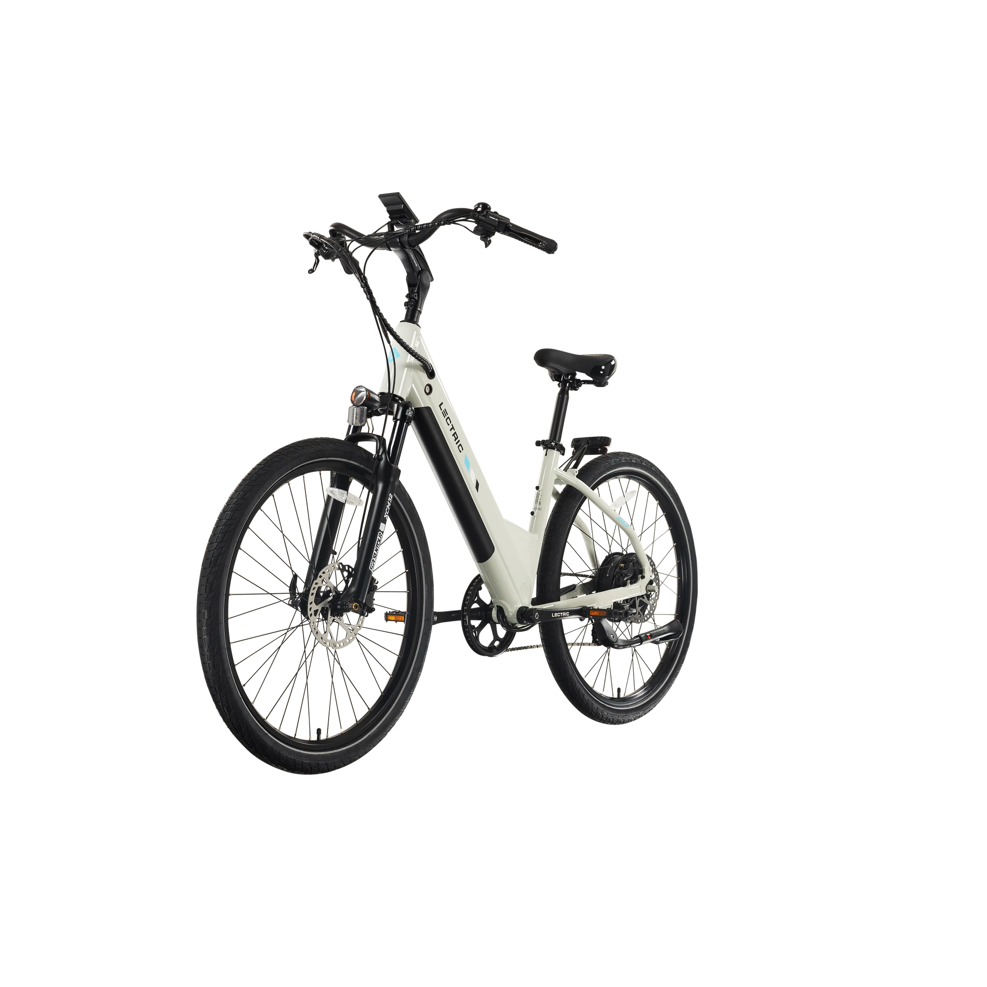 Lectric XPress2 Stratus White Cruiser eBike