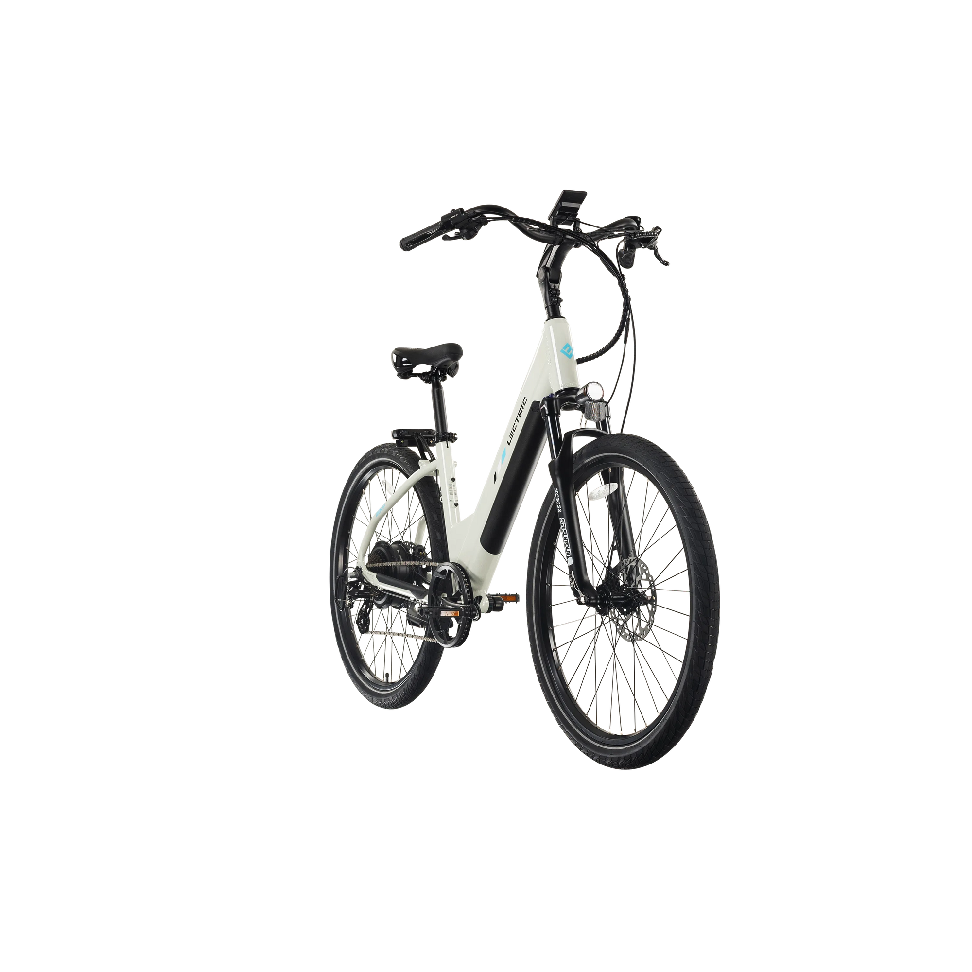 Lectric XPress2 Stratus White Cruiser eBike