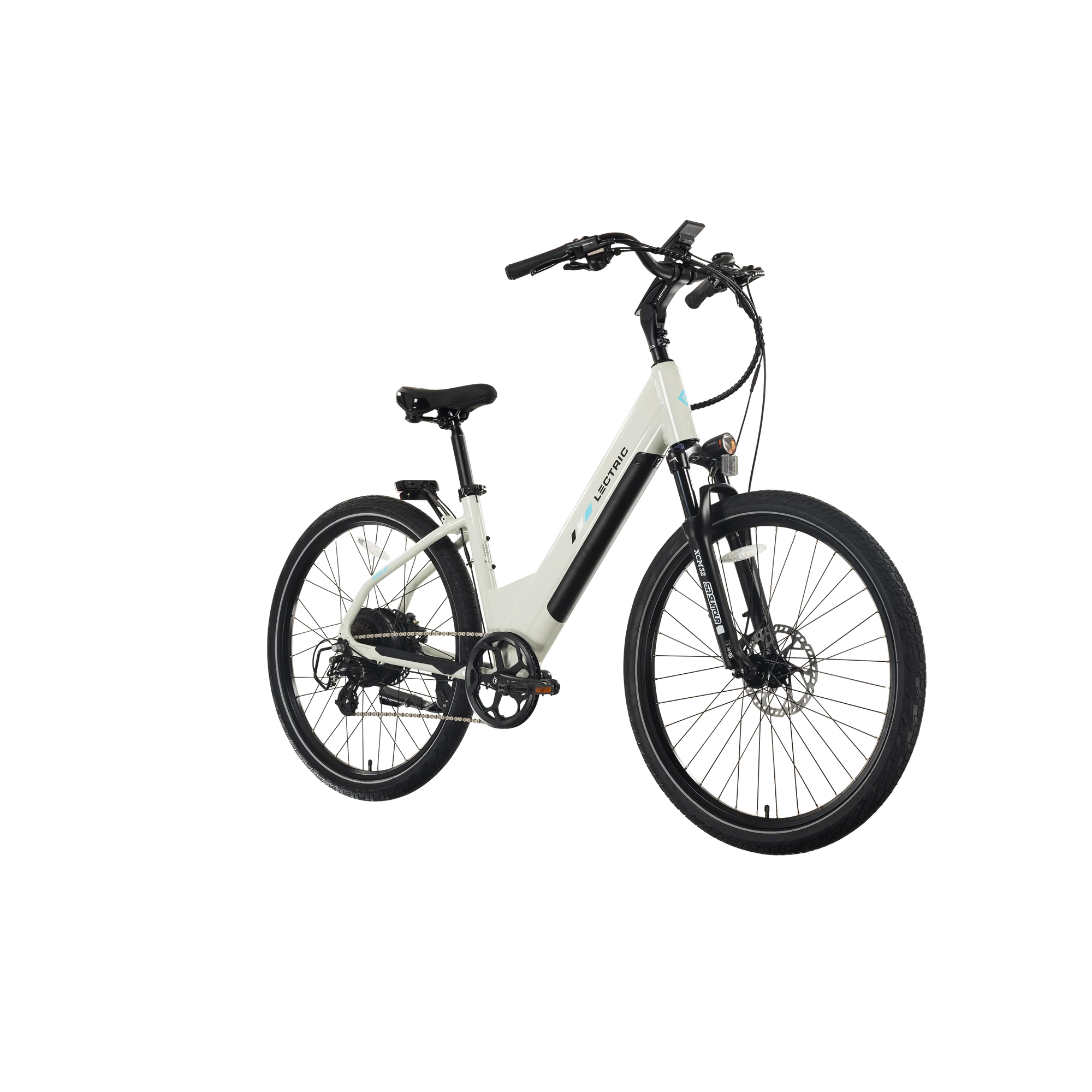 Lectric XPress2 Stratus White Cruiser eBike