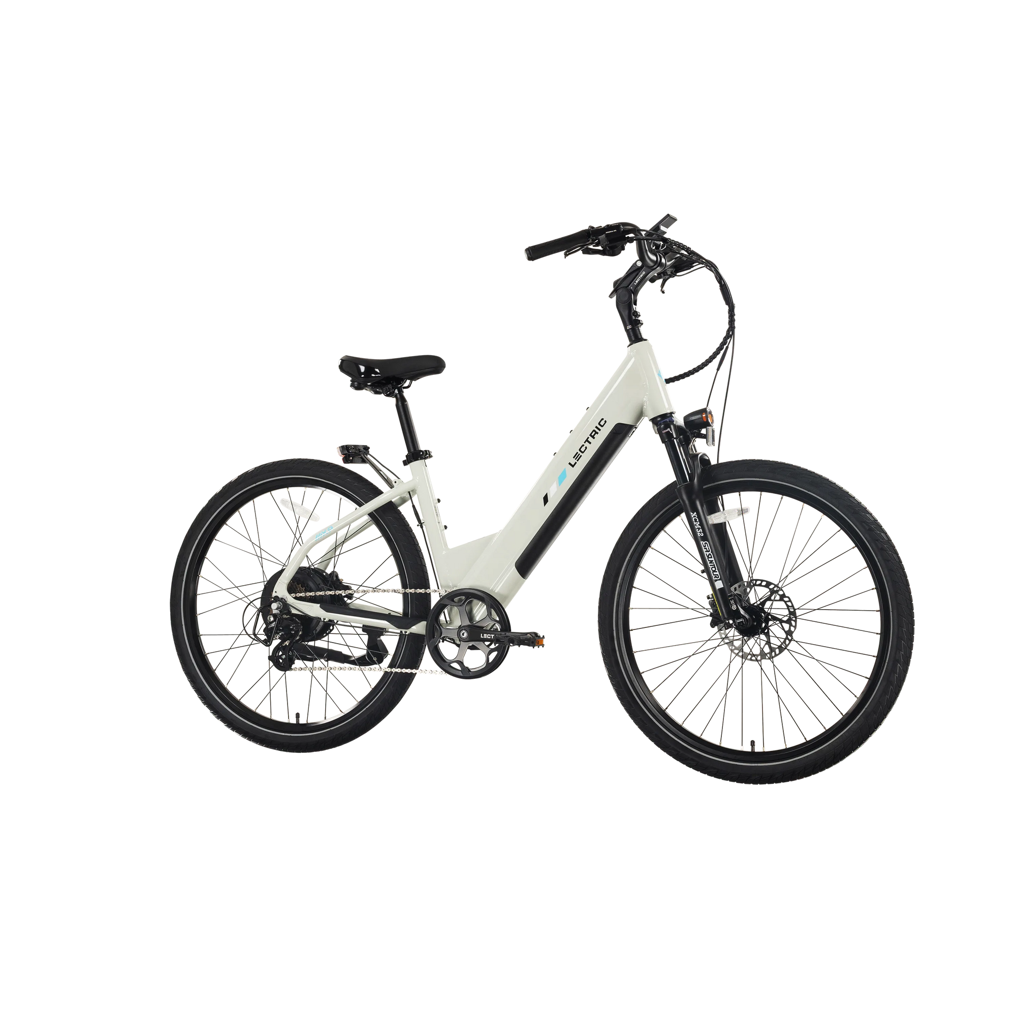 Lectric XPress2 Stratus White Cruiser eBike