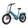 XP4 750 Electric Bike Folding Step-Thru Raindrop Blue