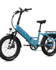 XP4 750 Electric Bike Folding Step-Thru Raindrop Blue
