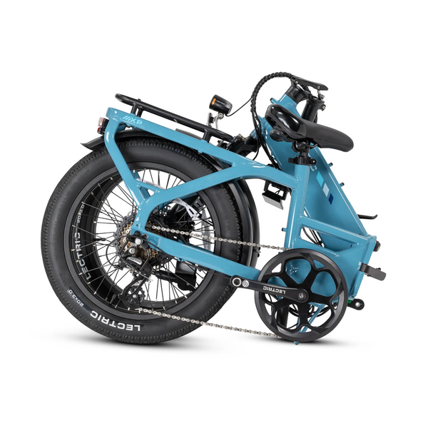 XP4 750 Electric Bike Folding Step-Thru Raindrop Blue