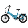 XP4 750 Electric Bike Folding Step-Thru Raindrop Blue