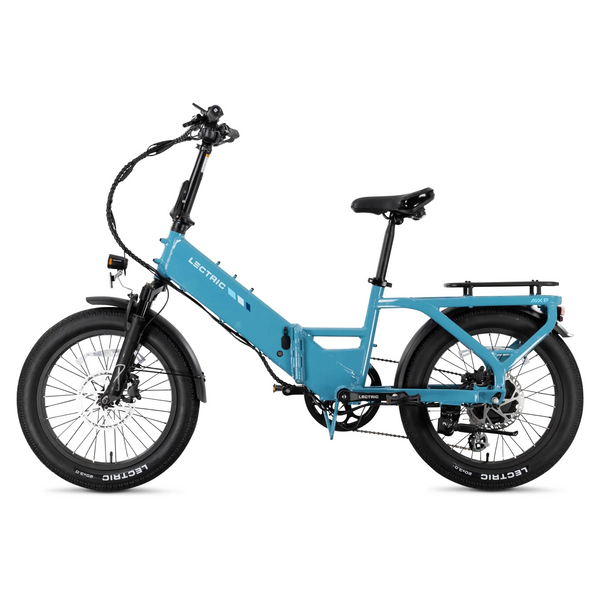 XP4 750 Electric Bike Folding Step-Thru Raindrop Blue