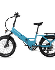 XP4 750 Electric Bike Folding Step-Thru Raindrop Blue