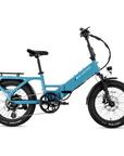 XP4 750 Electric Bike Folding Step-Thru Raindrop Blue