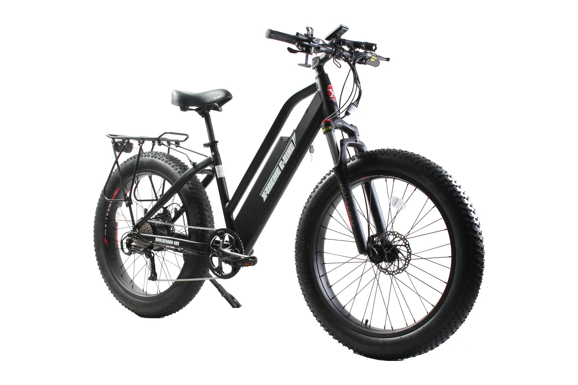 X-Treme Boulderado 48 Volt 10 Amp Fat Tire Step-Through Electric Mountain Bicycle