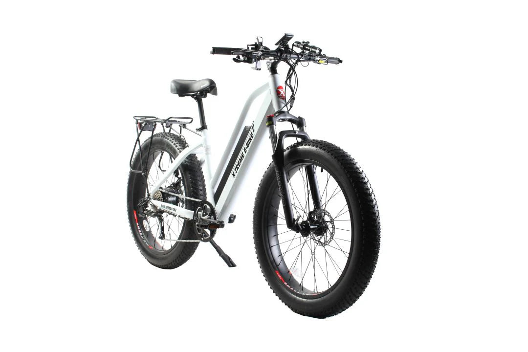 X-Treme Boulderado 48 Volt 17 Amp Fat Tire Step-Through Electric Mountain Bicycle