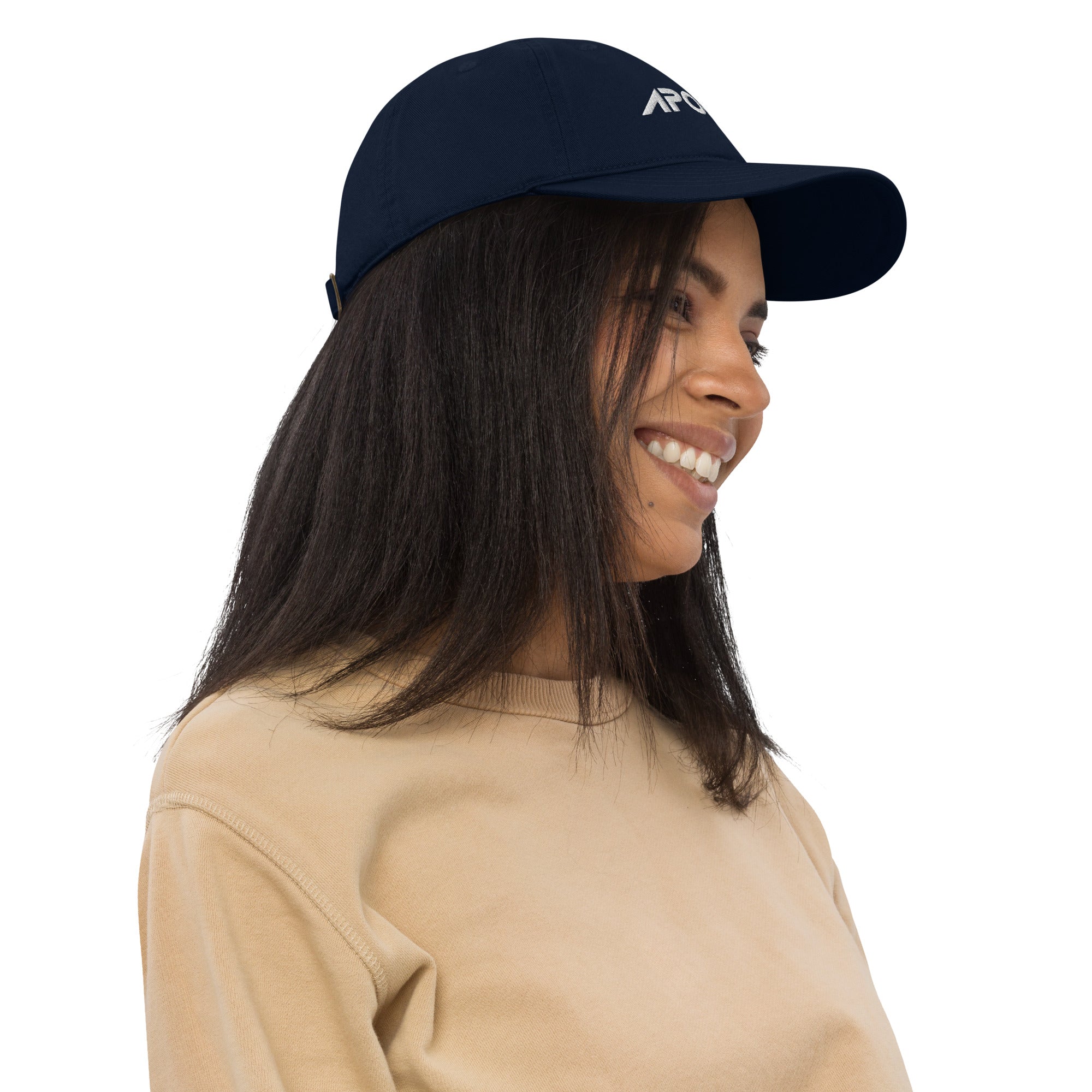 Organic Cotton Dad Hat 6-Panel Adjustable Baseball Cap