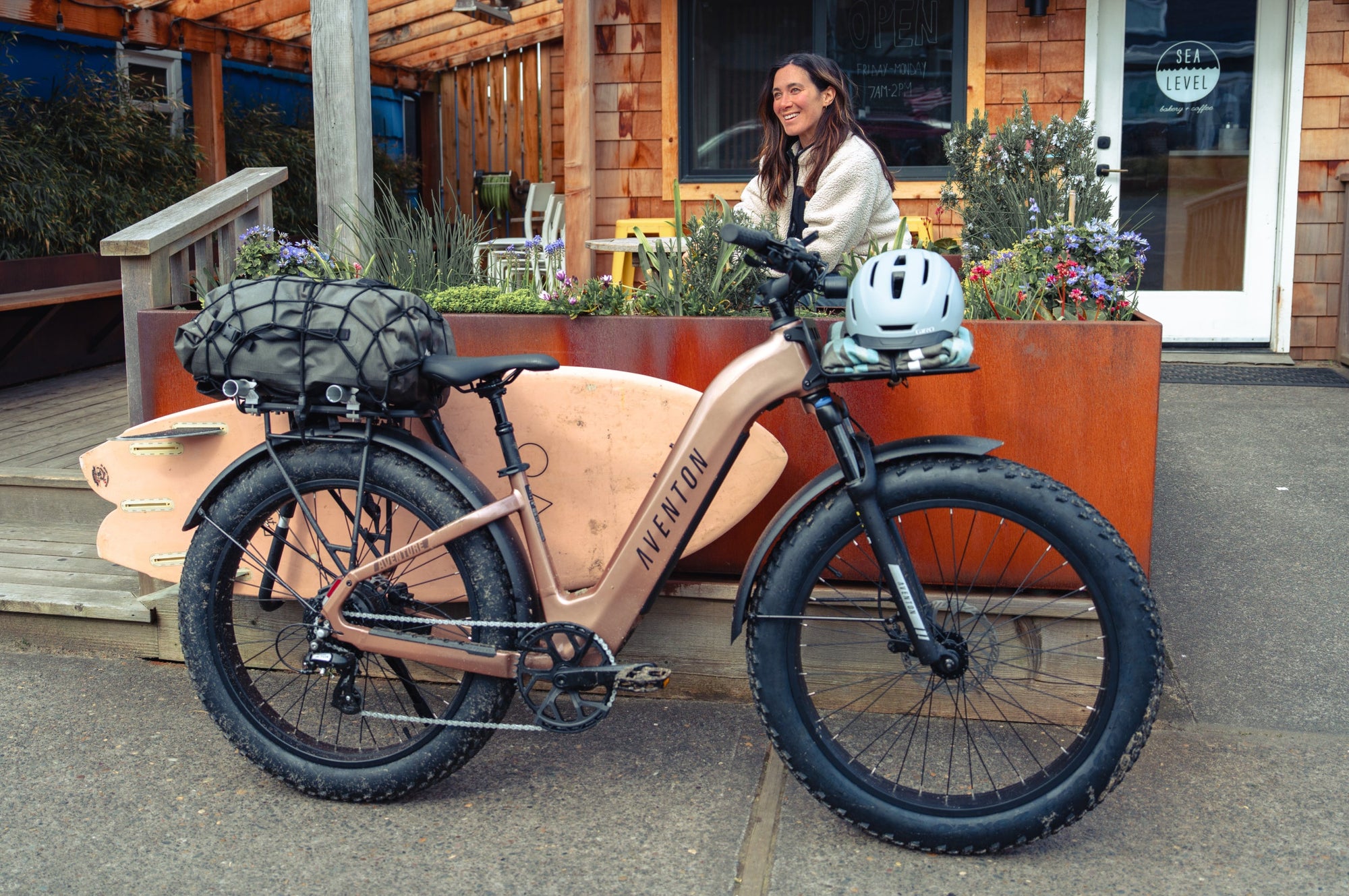 Aventon Aventure 3 Step-Through Fat Tire Electric Bike 750W 65‑Mile