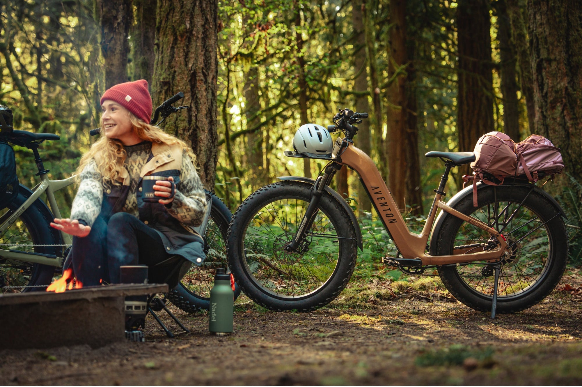 Aventon Aventure 3 Step-Through Fat Tire Electric Bike 750W 65‑Mile