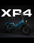 XP4 750 Electric Bike Folding Step-Thru Raindrop Blue