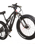 Rocky Road 48 Volt High End Electric Fat Tire Straight Frame Mountain Bicycle