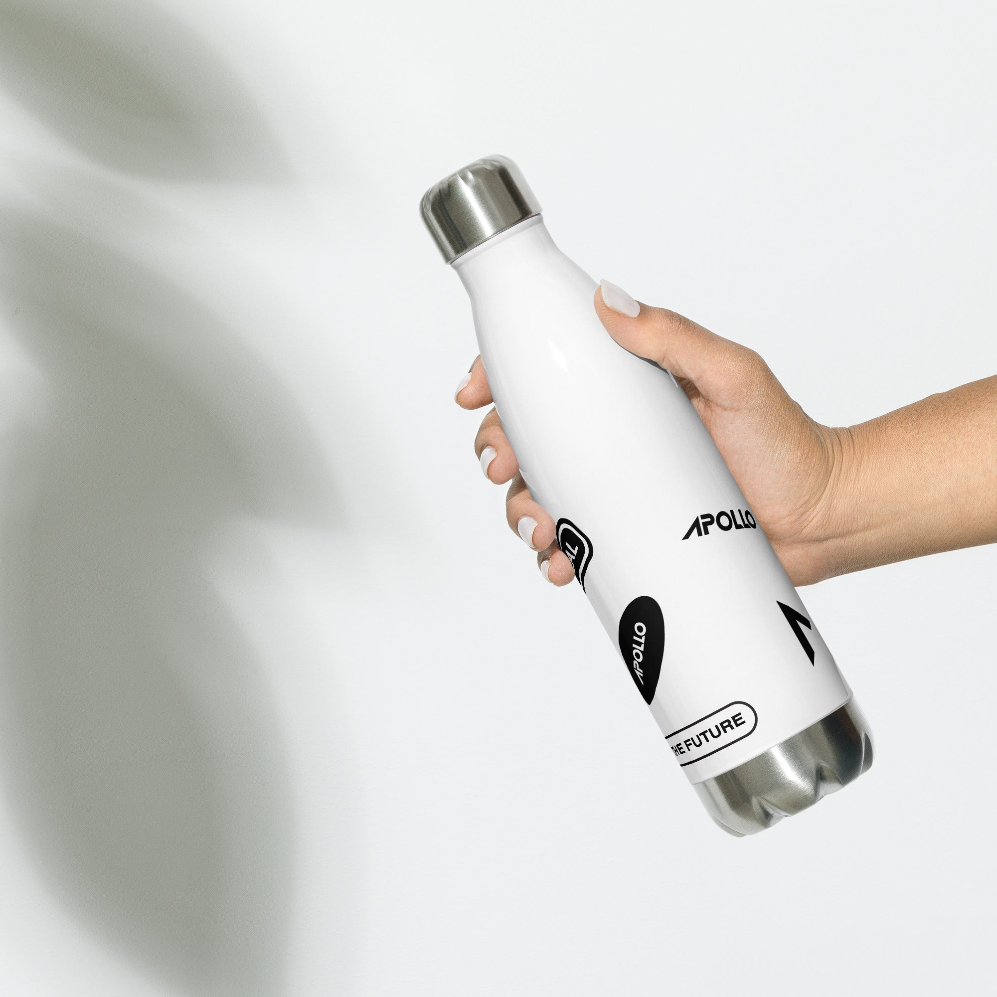 Stainless Steel Insulated Water Bottle 17 oz White