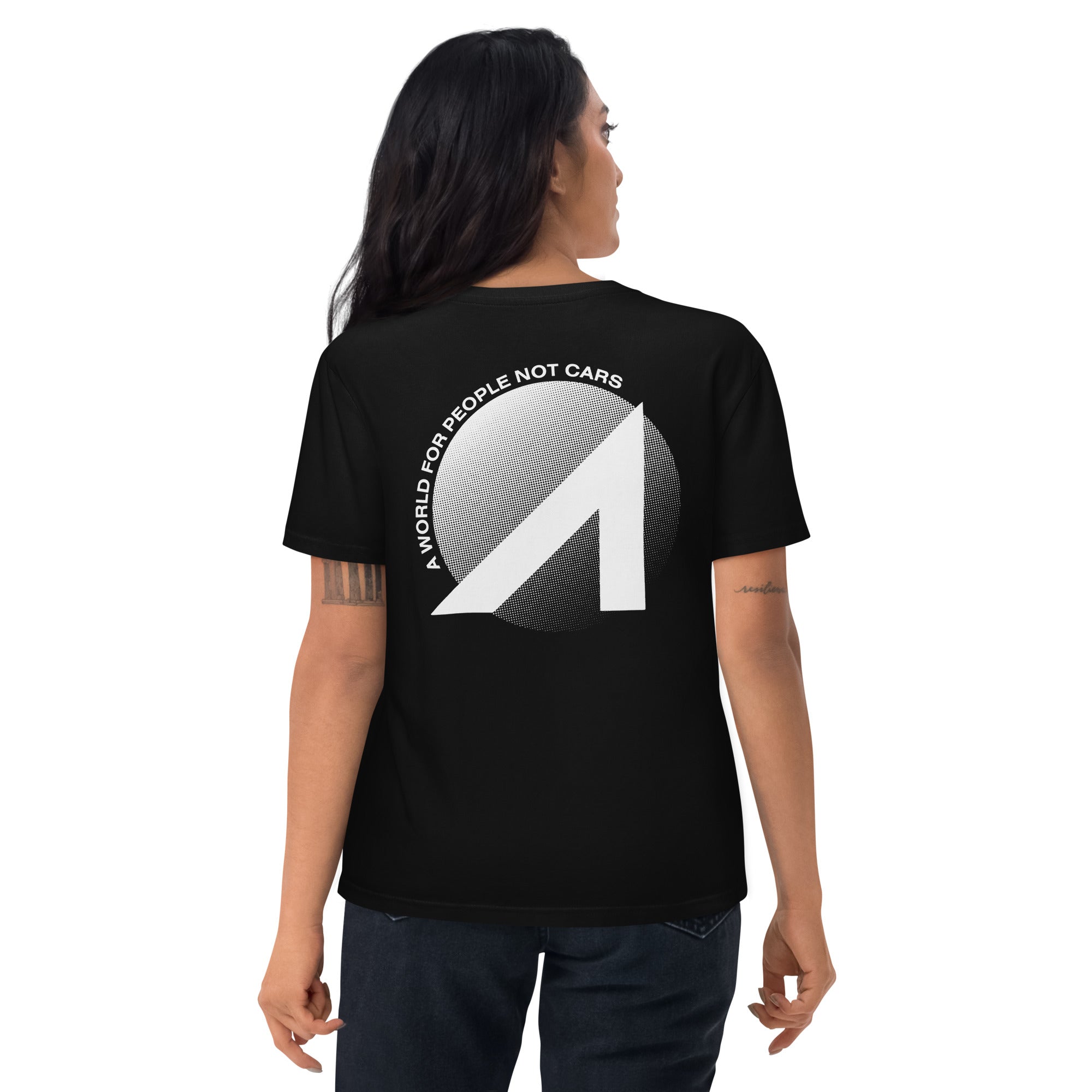 A World For People Not Cars Unisex Organic Cotton T-Shirt
