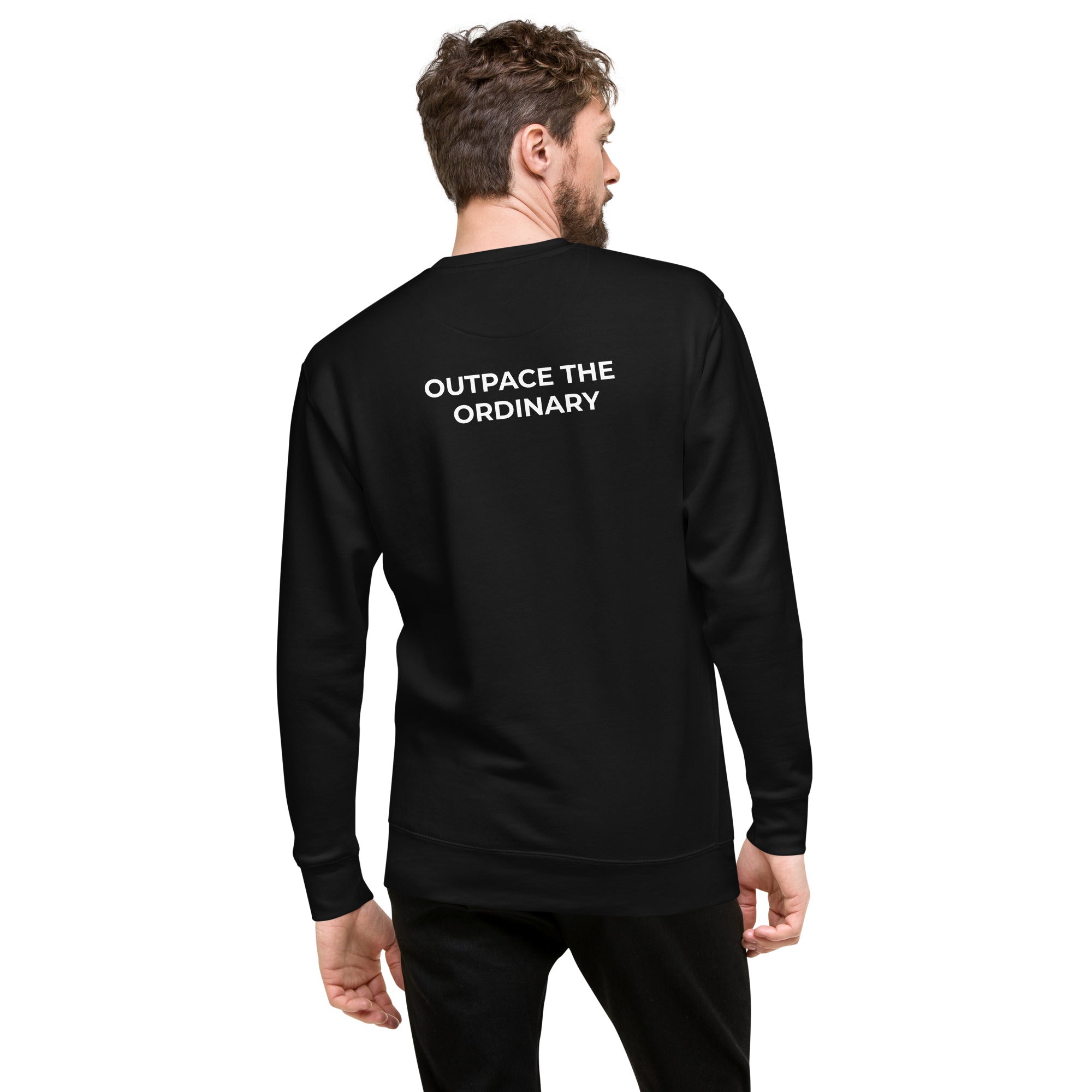 Premium Unisex Crewneck Sweatshirt Soft Fleece Black