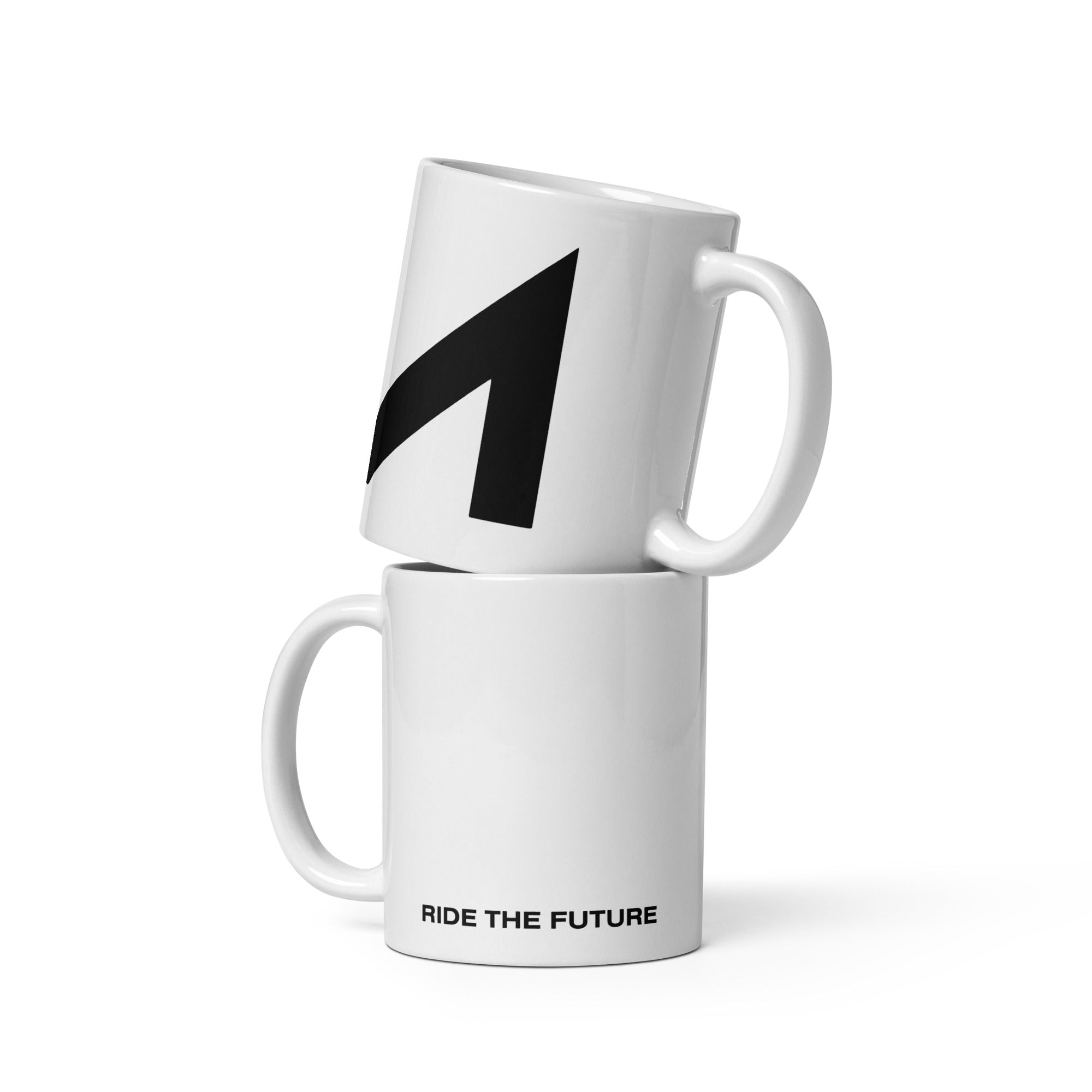 Glossy Ceramic Coffee Mug 11 oz White Dishwasher Safe