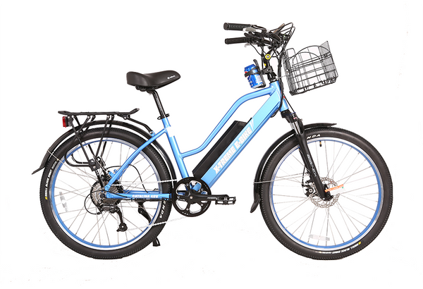 Catalina 48 Volt Lithium Powered Electric Step-Through Beach Cruiser Bicycle