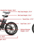 Fat Tire Electric bike Nakto Folding Mini cruiser