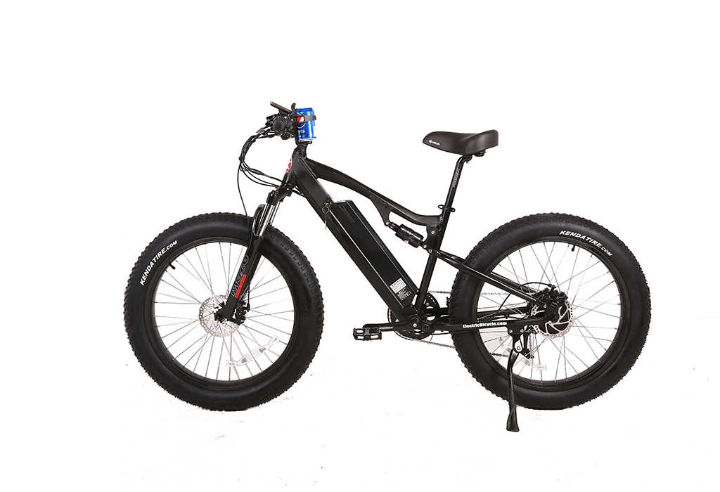 Rocky Road 48 Volt High End Electric Fat Tire Straight Frame Mountain ...